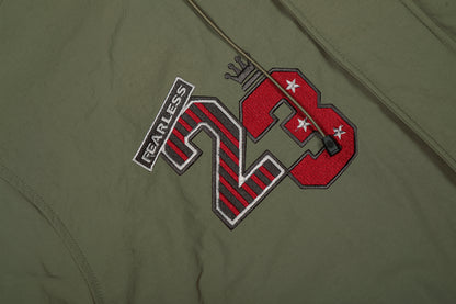 Patch Embroidered | Fur Hooded Jacket