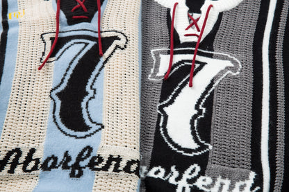 Striped Varsity | Knit Racing Sweater