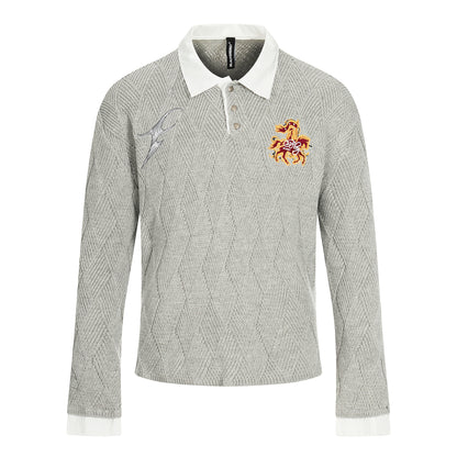 Academy Embroidered | Knit Polo Shirt