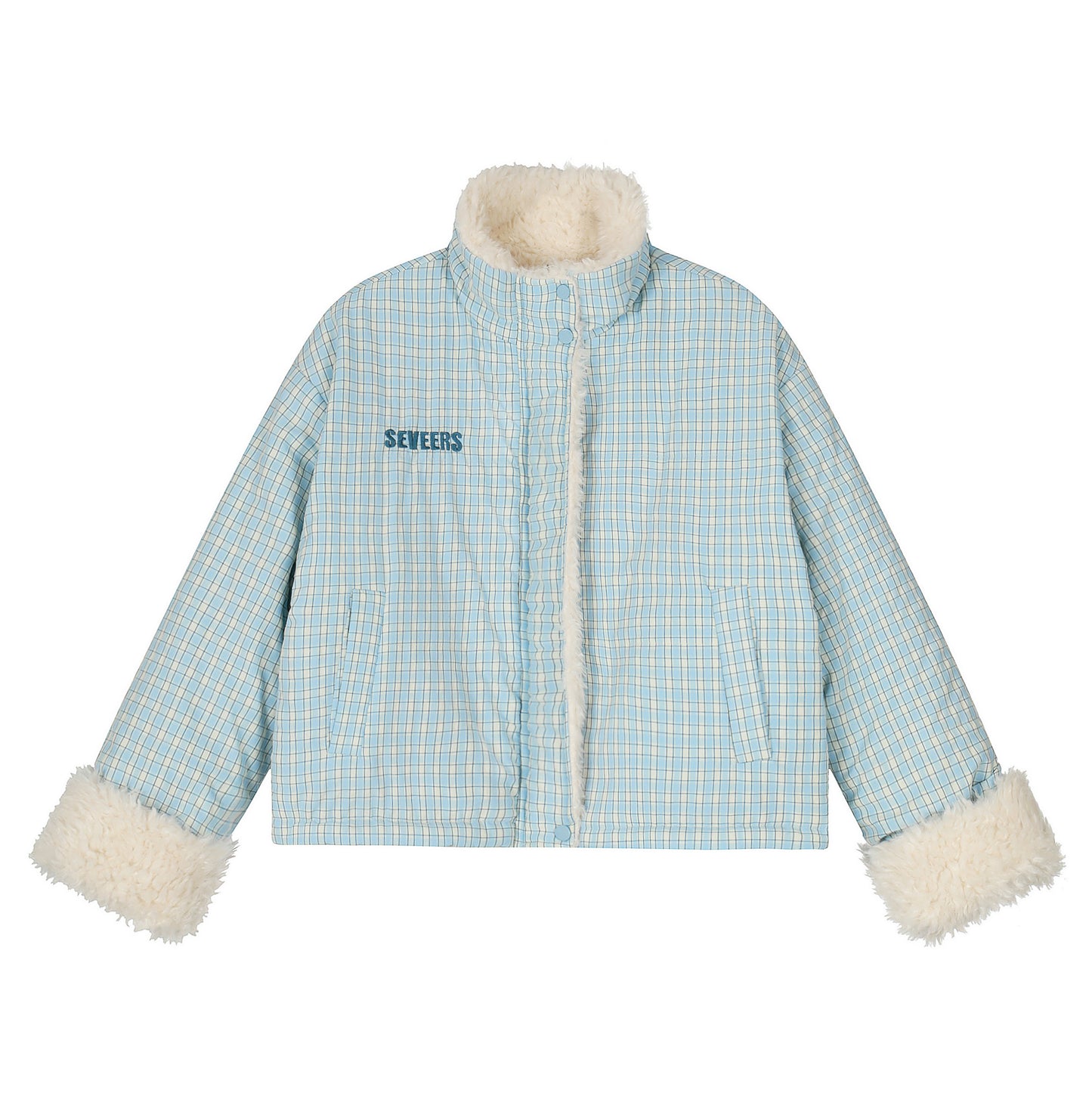 Double Cozy | Reversible Check & Fleece Jacket - Santo 