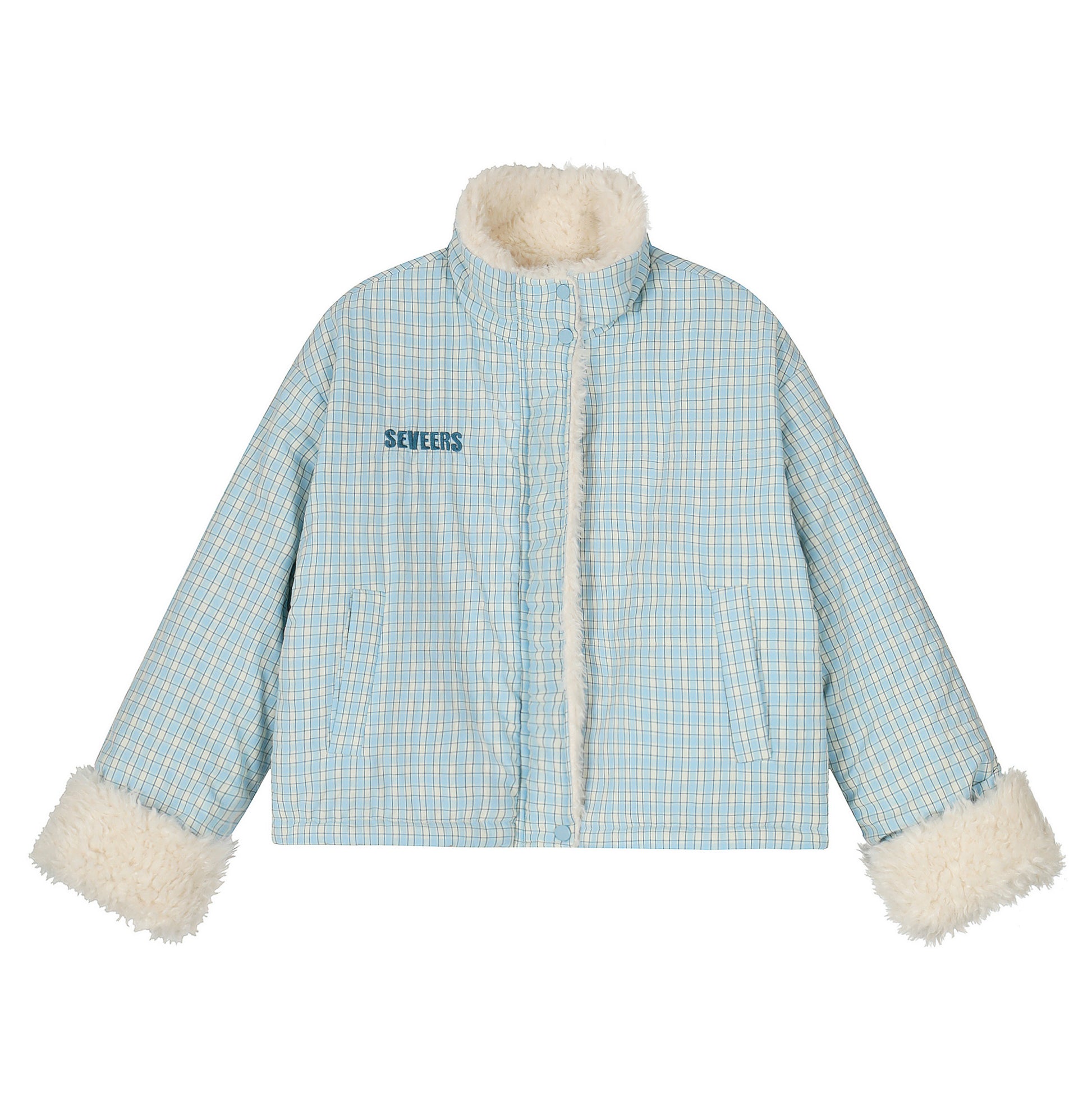 Double Cozy | Reversible Check & Fleece Jacket - Santo 