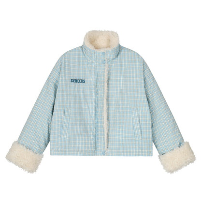 Double Cozy | Reversible Check & Fleece Jacket - Santo 