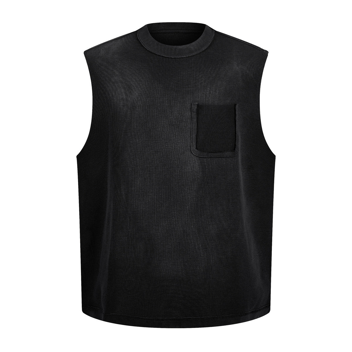 Midnight Utility | Sleeveless Pocket Knit Top - Santo 