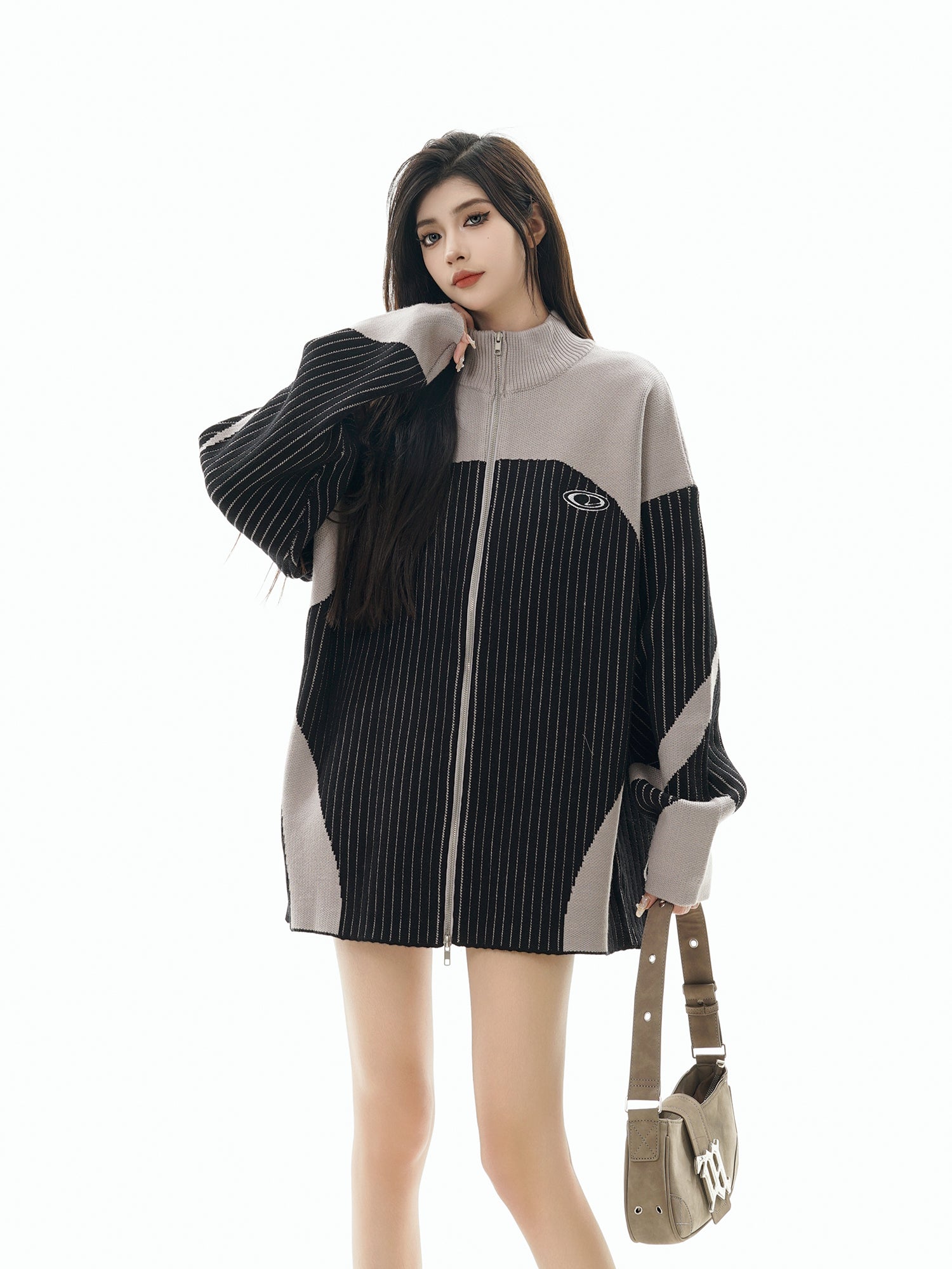 Wave Pulse | High Street Stripe Knit Jacket