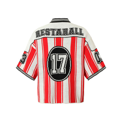Varsity Stripe Knit | Jersey Tee - Santo 