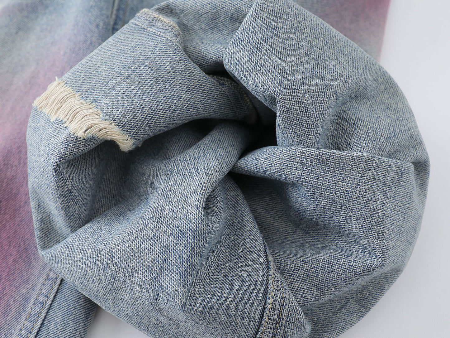 Pink Spray | Washed Denim Shorts - Santo 