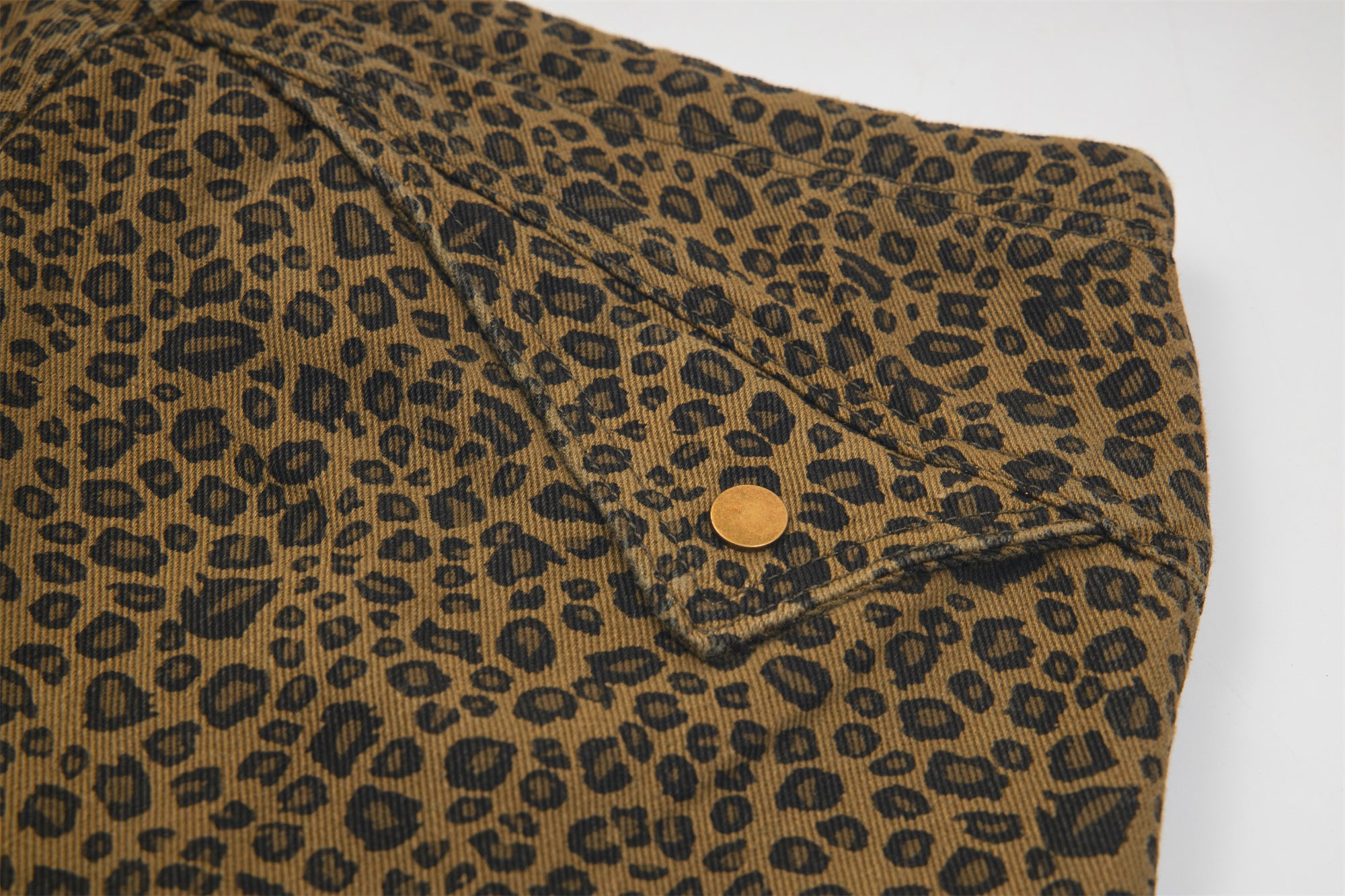 Wild Cat | Patterned Wide-Leg Jeans