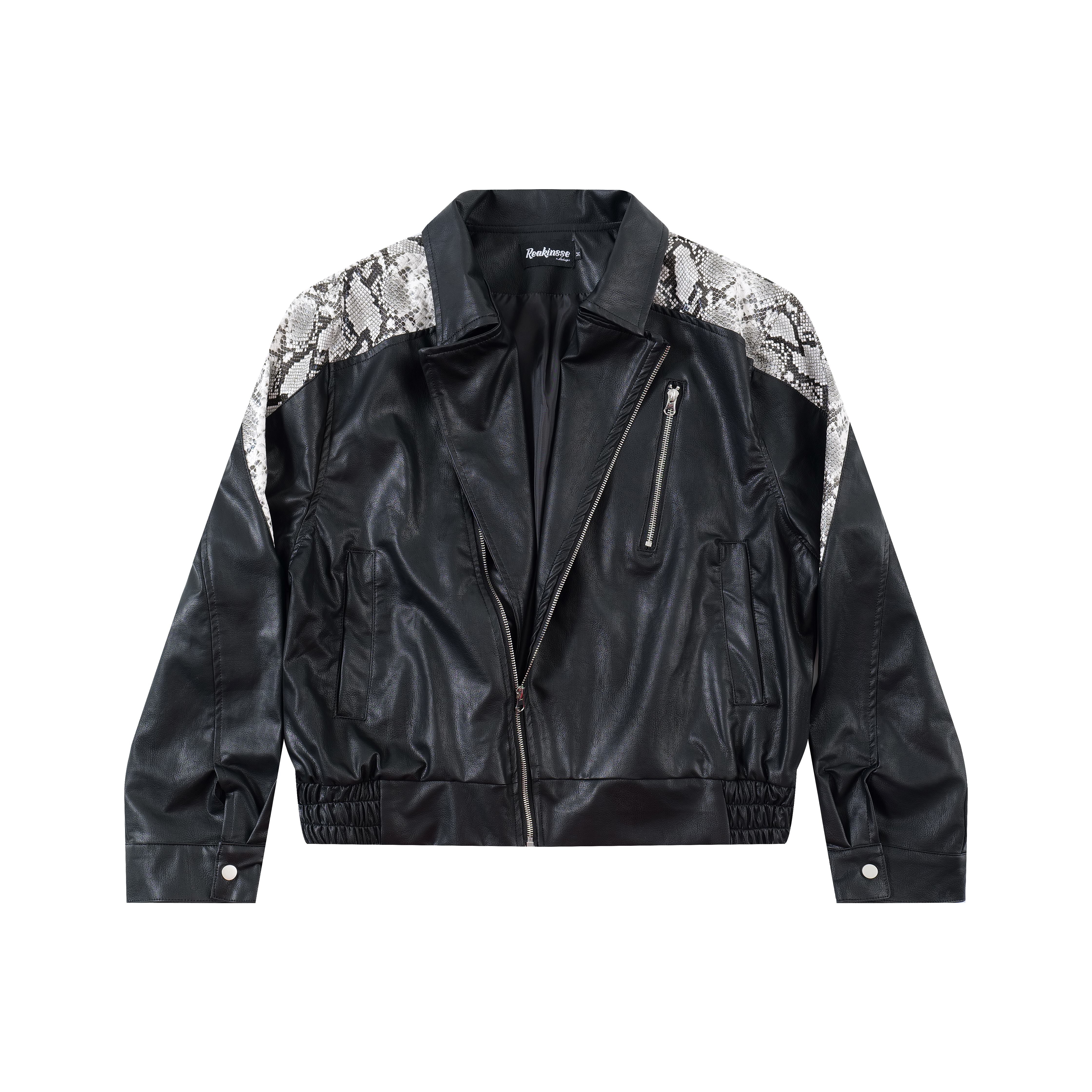 Giacca bomber in ecopelle Fang