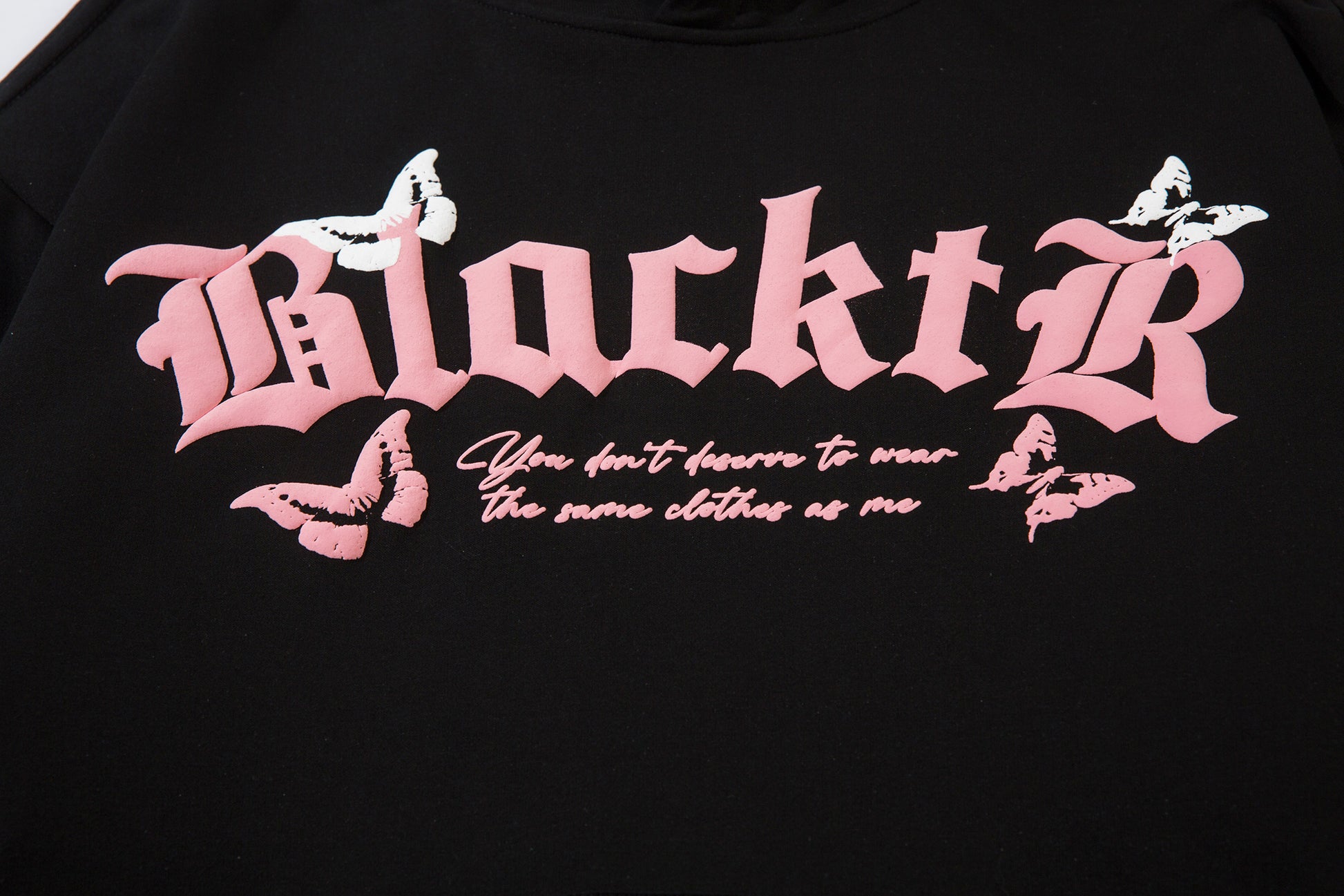 Gothic Butterfly Print | Oversized Hoodie - Santo 