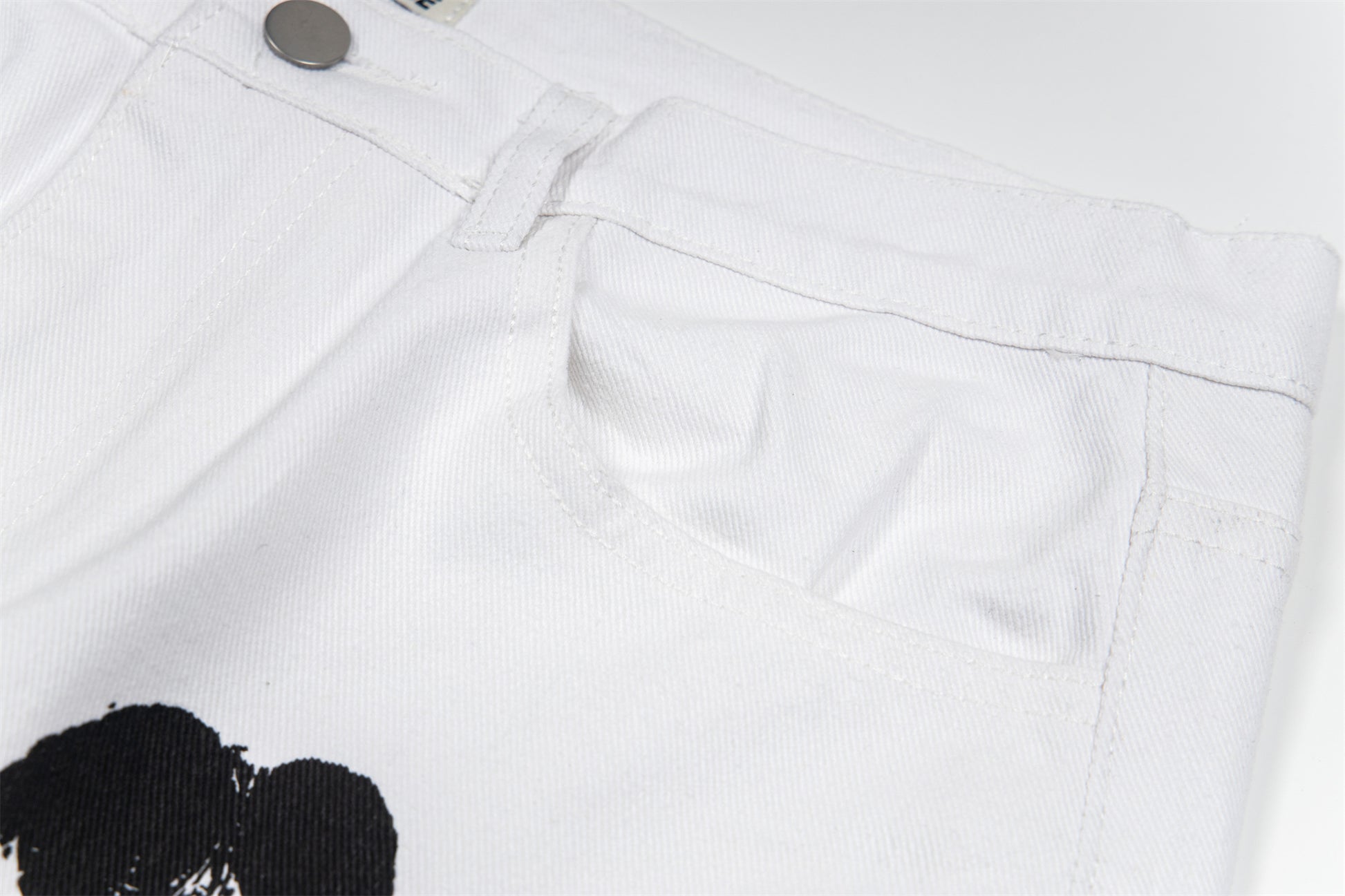 Handprint Graphic | White Street Jeans - Santo 