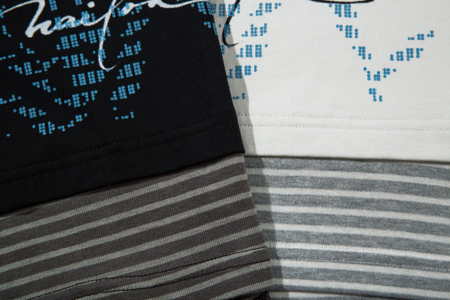 Punk Letters Patchwork | Stripe Sweatshirt - Santo 