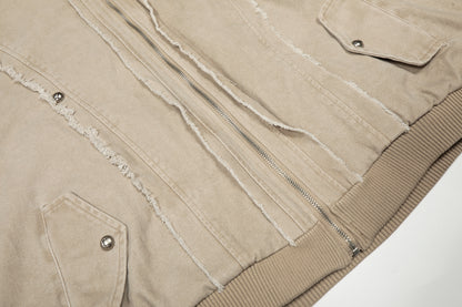 Vintage Distressed | Fur Winter Jacket - Santo 