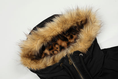 Leopard Fleece | Badge Bomber Jacket - Santo 