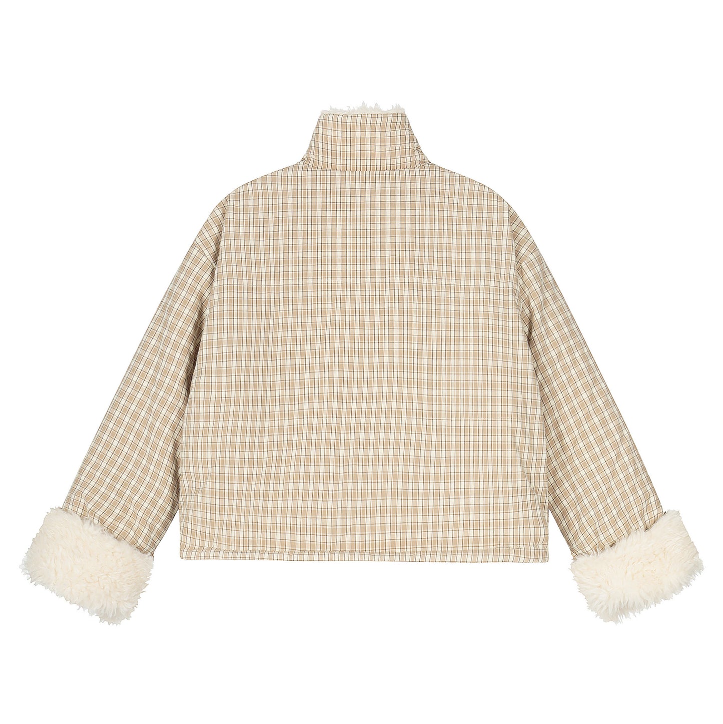 Double Cozy | Reversible Check & Fleece Jacket - Santo 