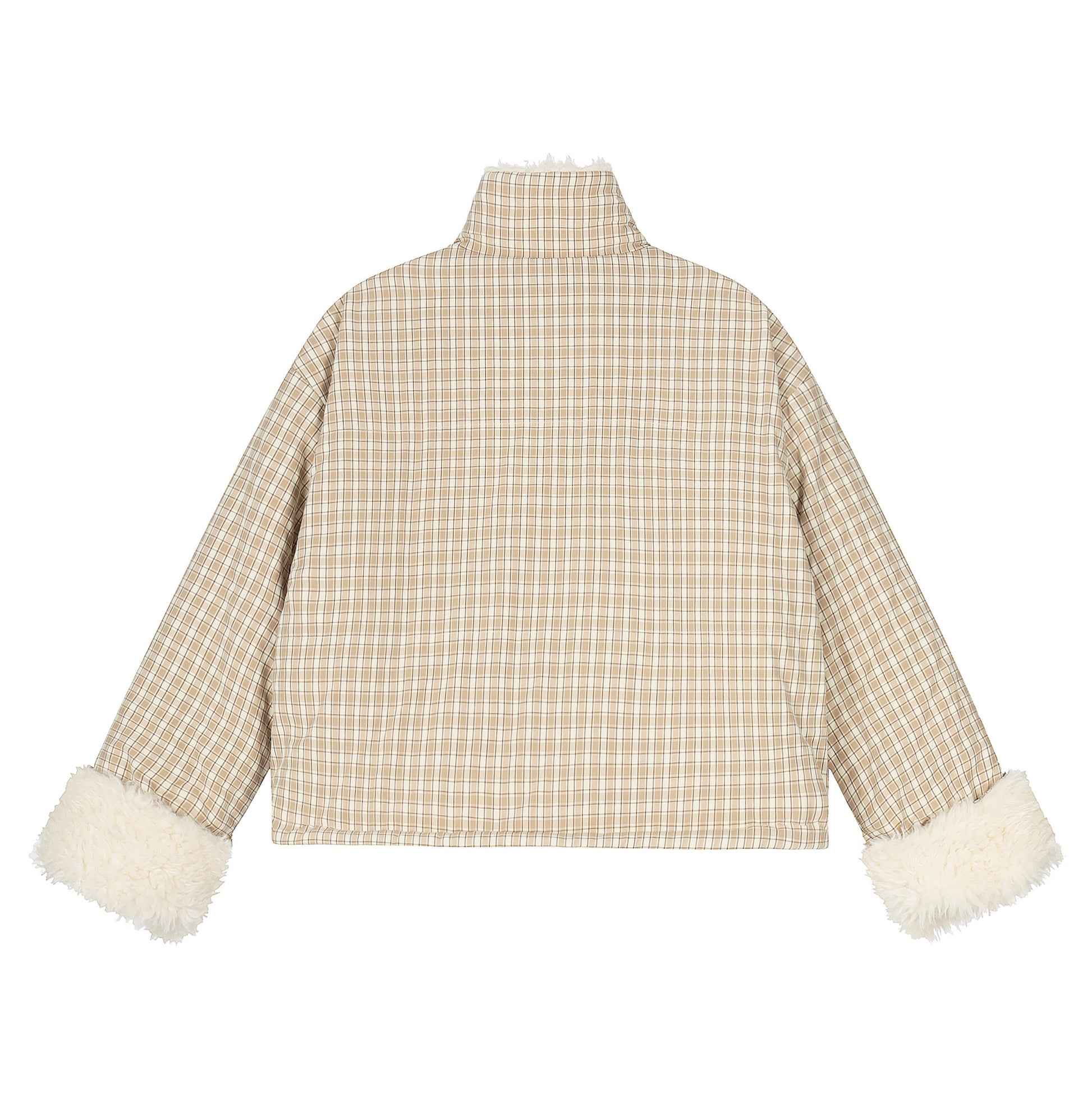 Double Cozy | Reversible Check & Fleece Jacket - Santo 
