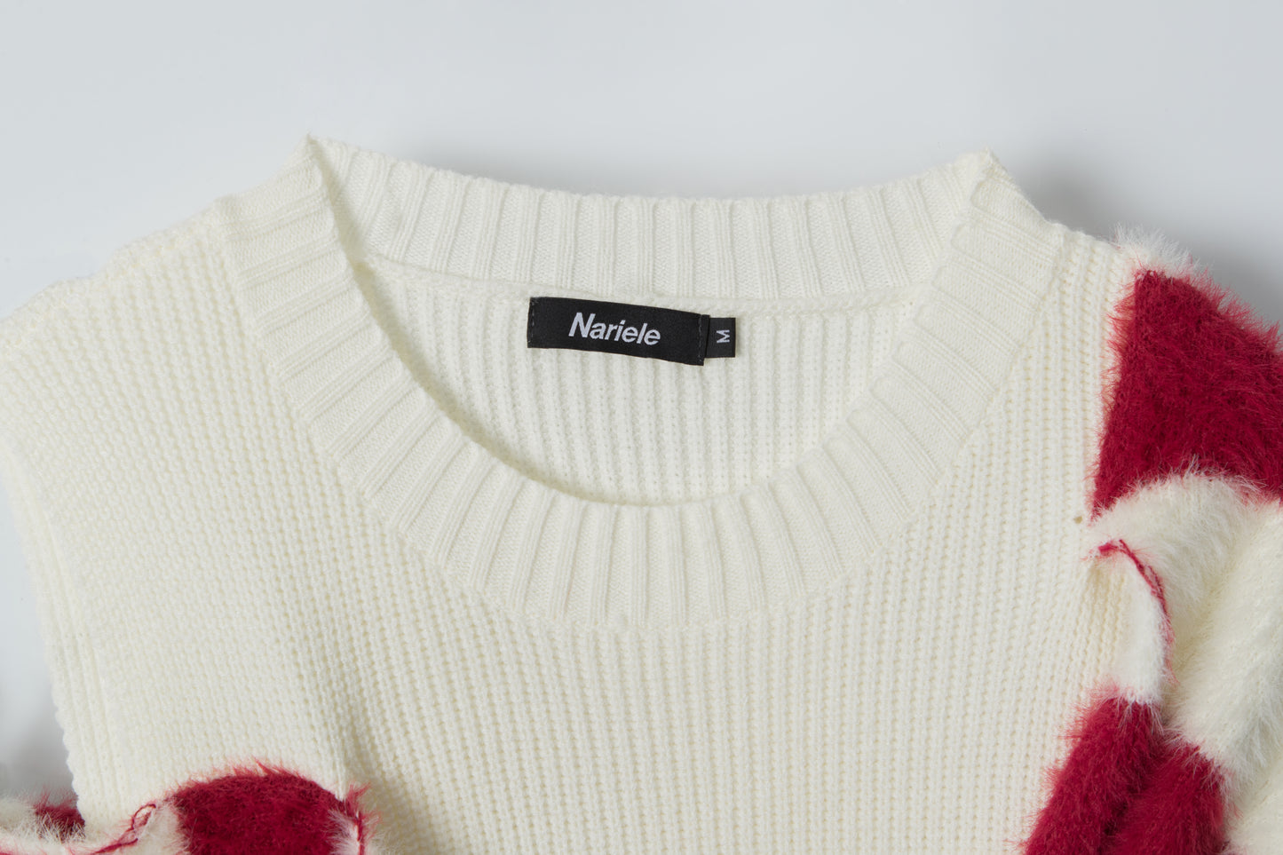 Star Stripe | One-Shoulder Knit Sweater with Scarf