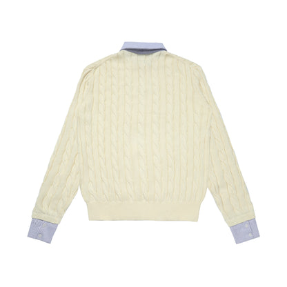 Fuzzy Pup | Dog Sweater with Colorful Knit Scarf