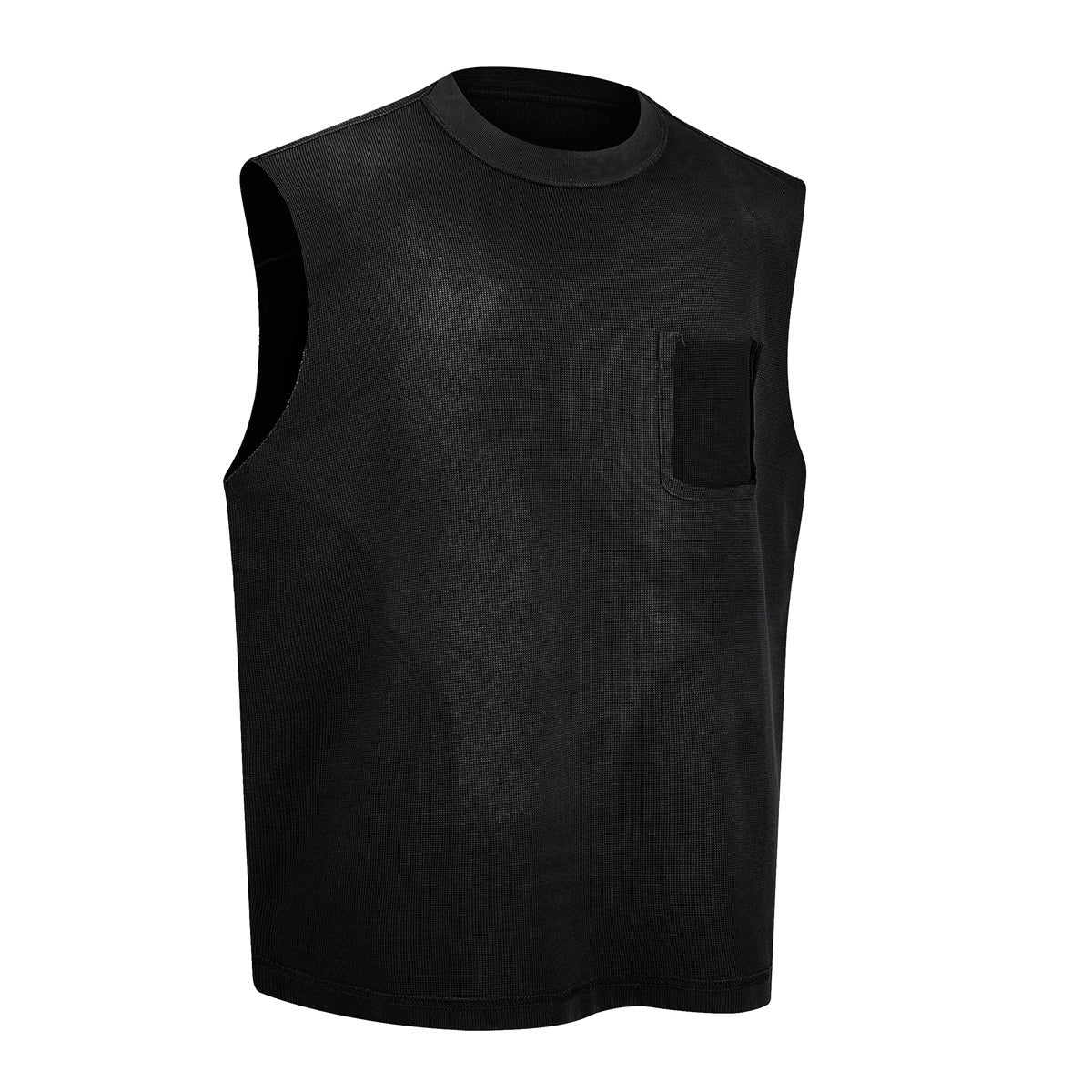 Midnight Utility | Sleeveless Pocket Knit Top - Santo 