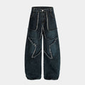 Star Patch Destroyed | Baggy Jeans - Santo 