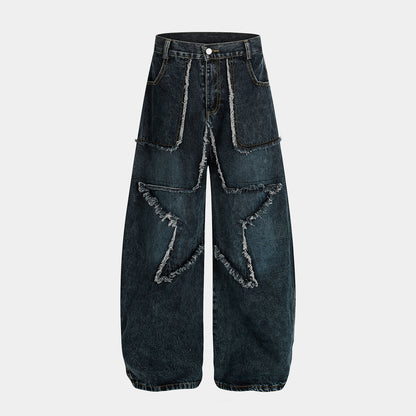 Star Patch Destroyed | Baggy Jeans - Santo 