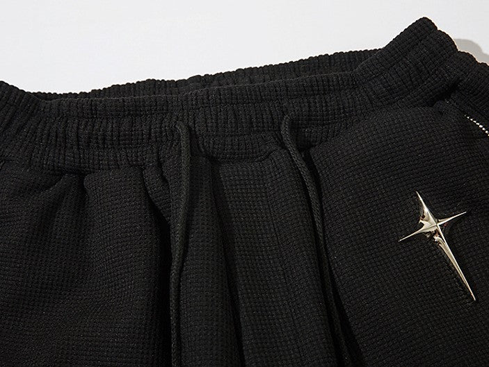 Star | Zip Up Shorts - Santo 