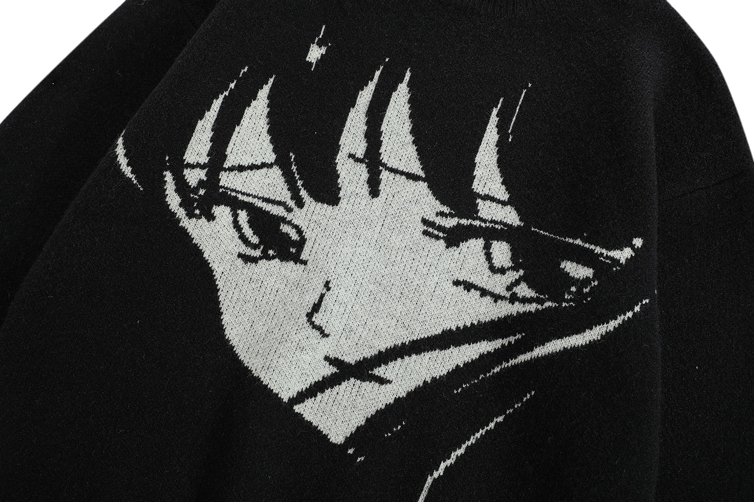 Mysterious Gaze | Anime Knit Jumper