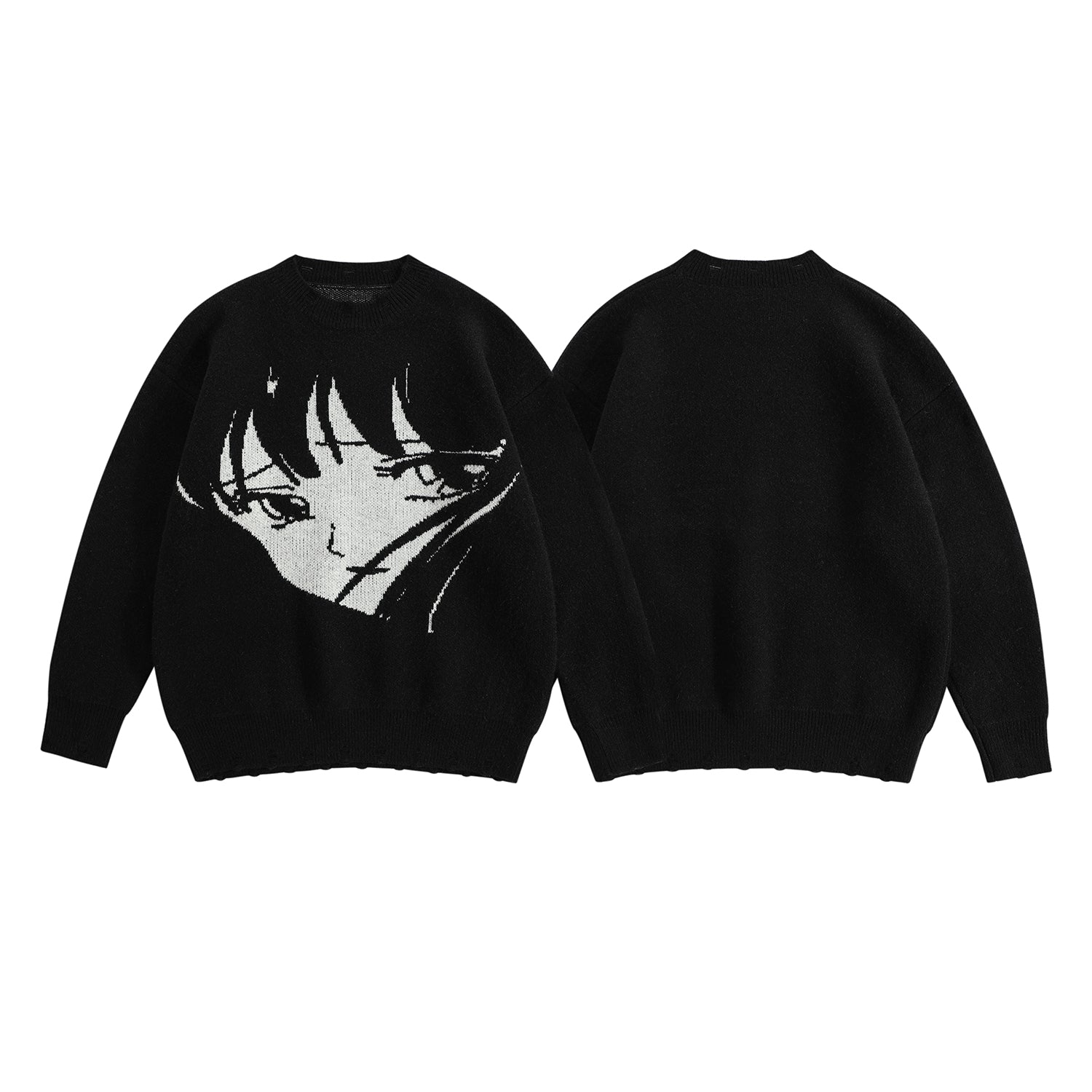 Mysterious Gaze | Pull en tricot animé