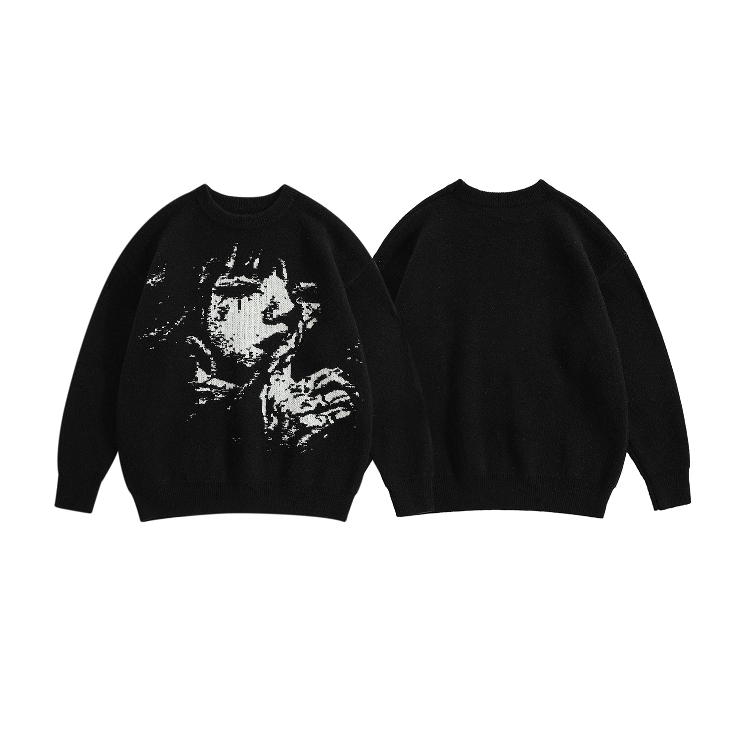 Silent Echo | Monochrome Art Pullover