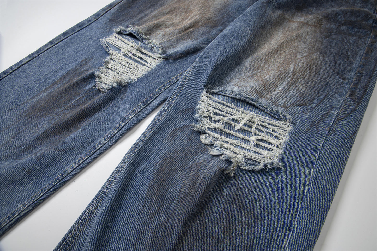 Destroyed Dirty Wash | Denim Jeans - Santo 