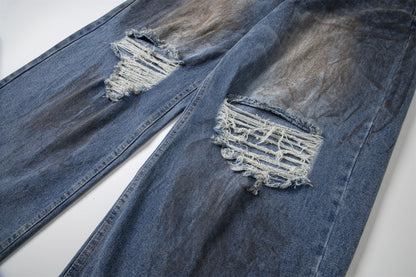 Destroyed Dirty Wash | Denim Jeans - Santo 