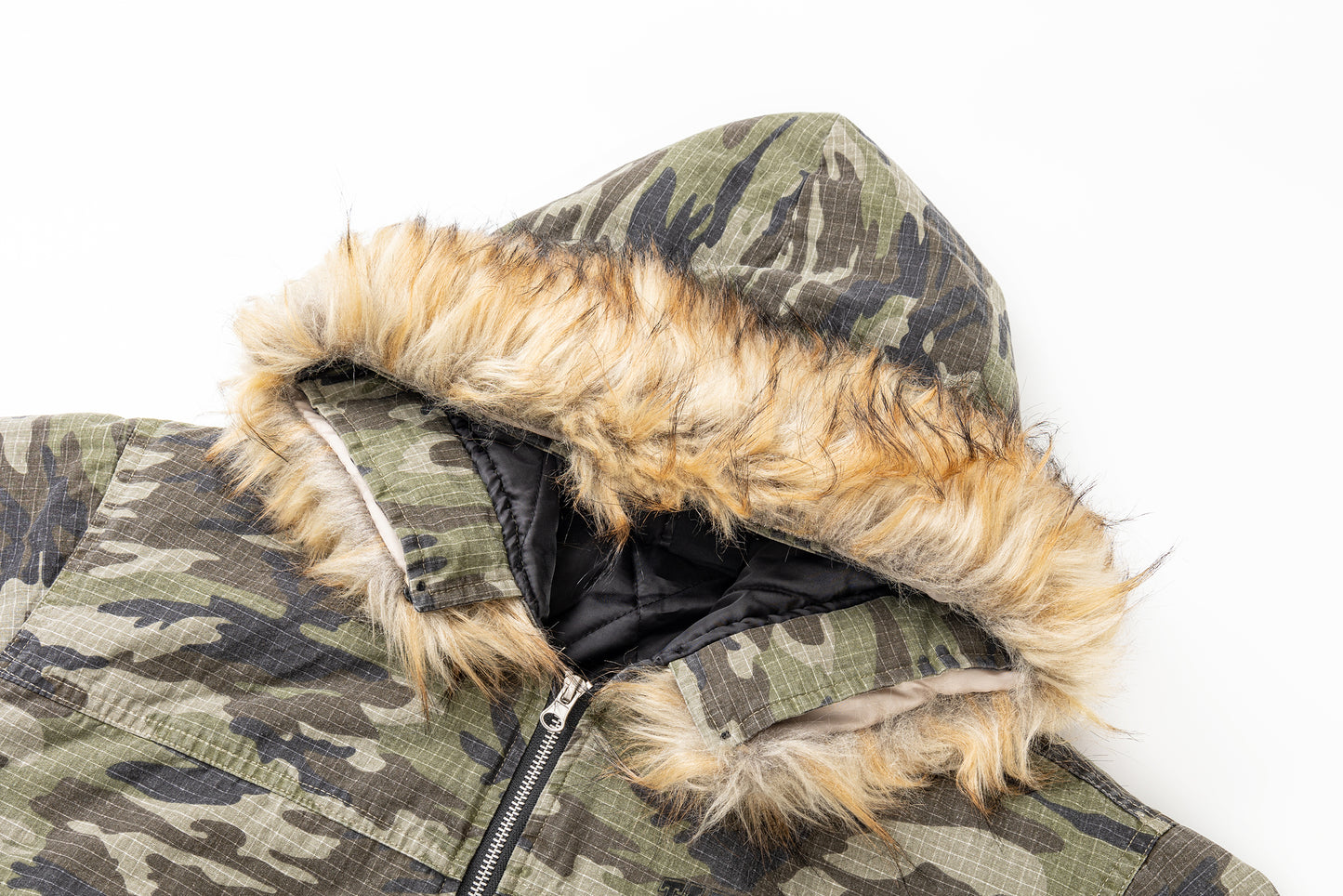Camo Fur | Hooded Jacket - Santo 