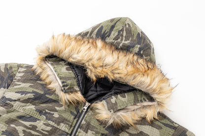 Camo Fur | Hooded Jacket - Santo 