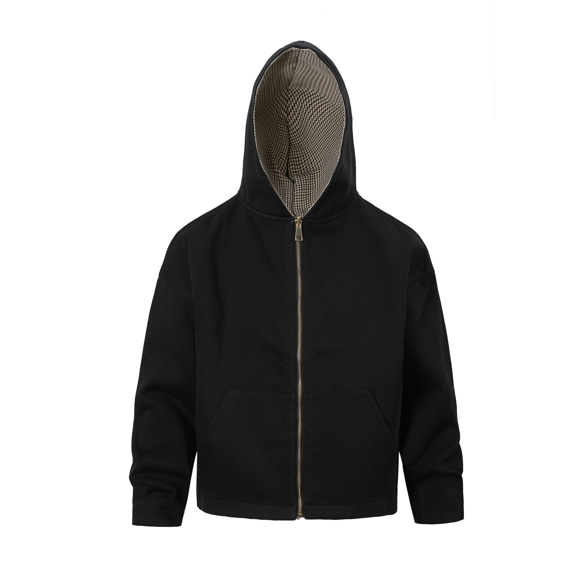 Houndstooth | Zip Up Hoodie - Santo 