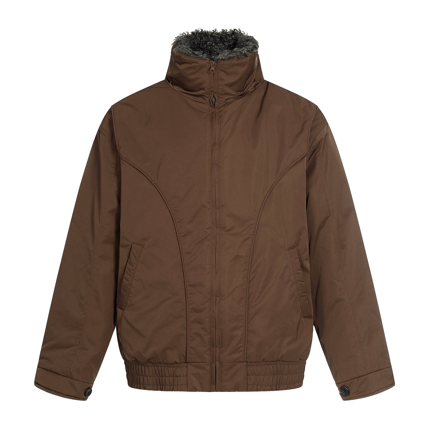 Fleece-Lined | Stand Collar Jacket