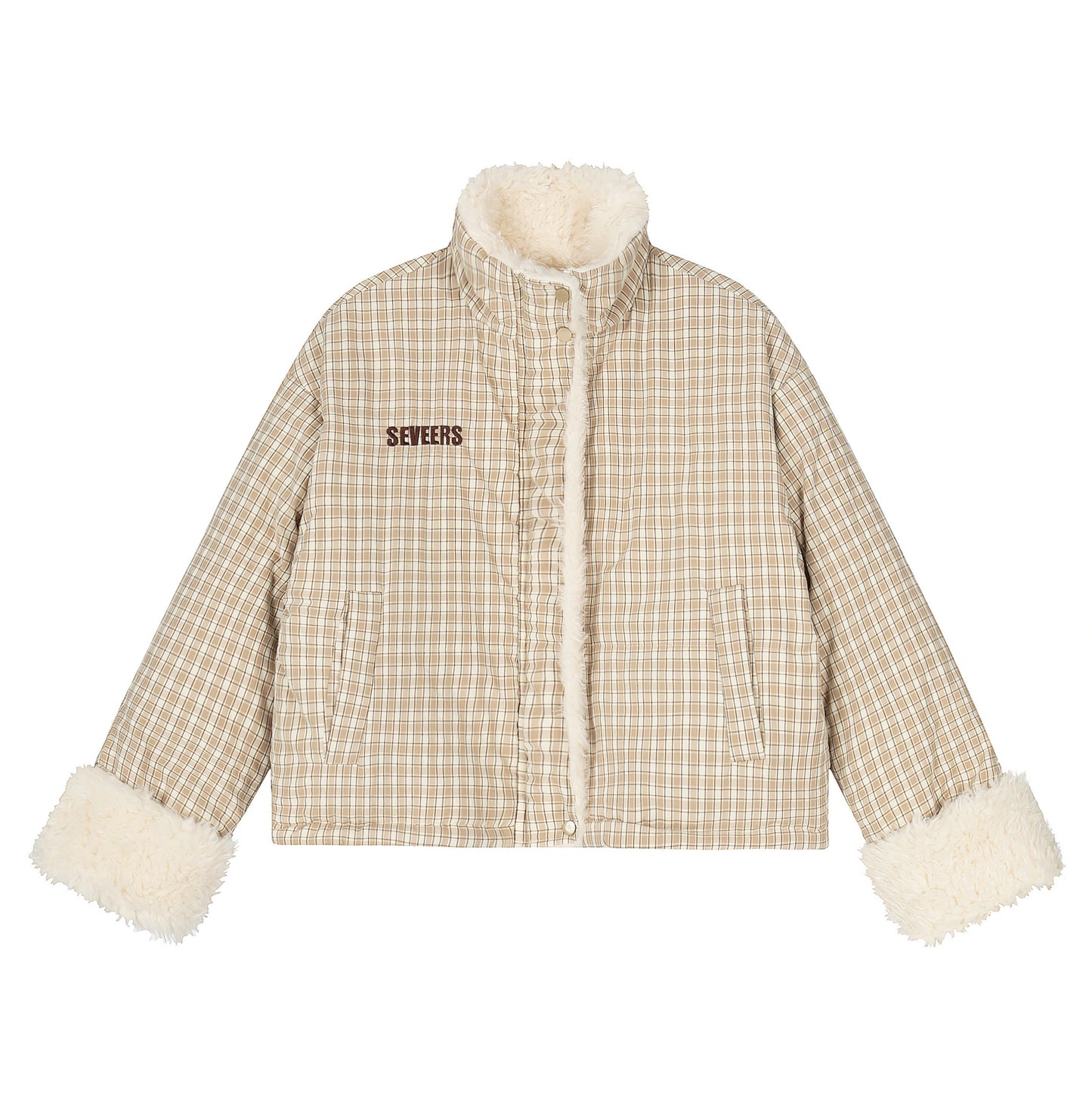 Double Cozy | Reversible Check & Fleece Jacket - Santo 