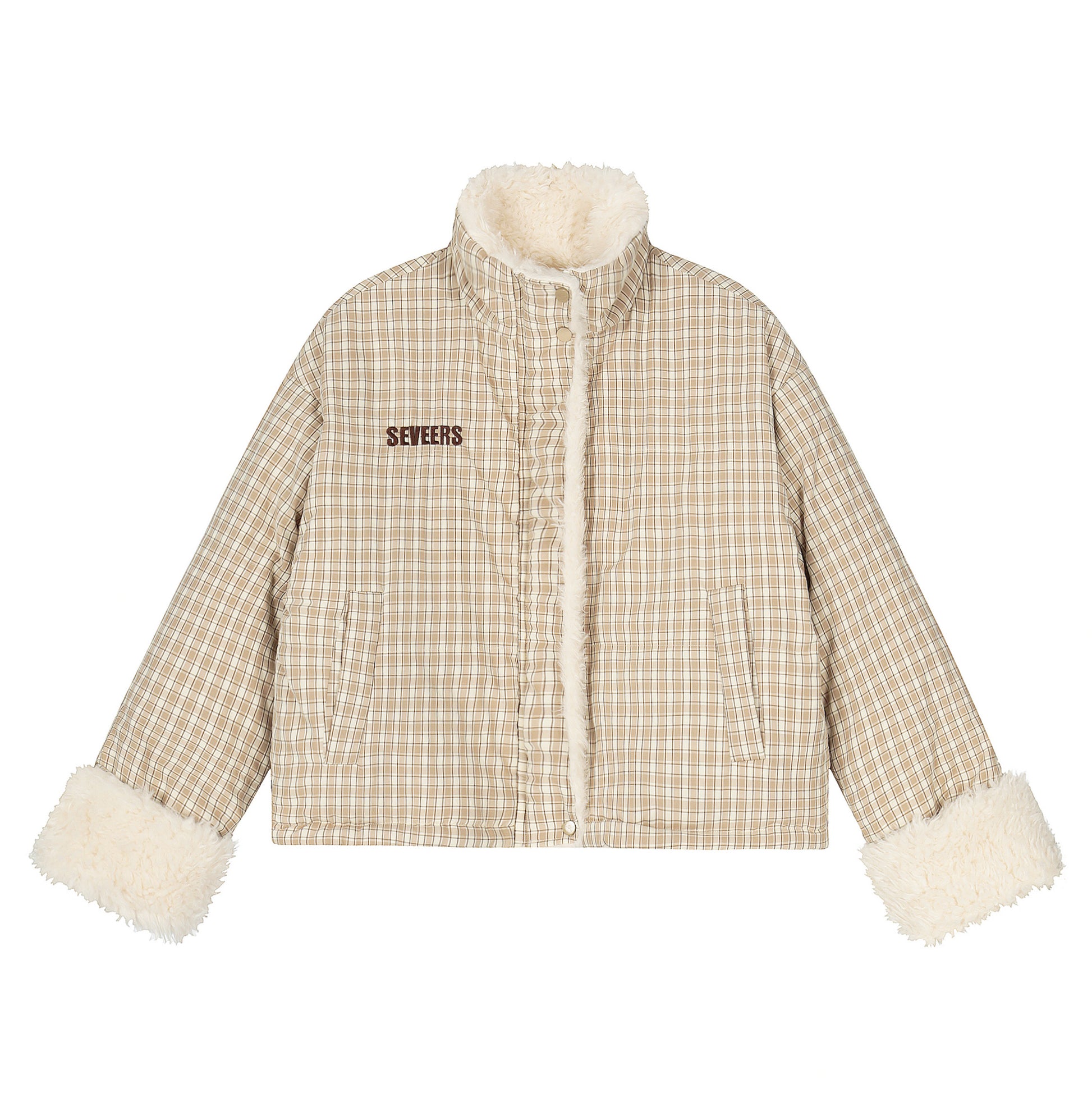 Double Cozy | Reversible Check & Fleece Jacket - Santo 