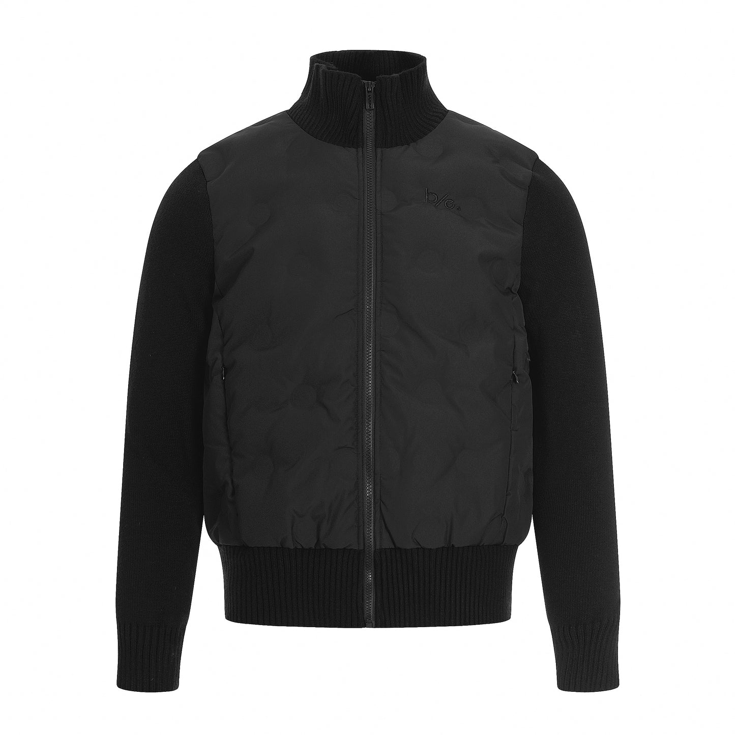 Cloud Shell | Knit-Sleeve Bubble Zip Jacket - Santo 