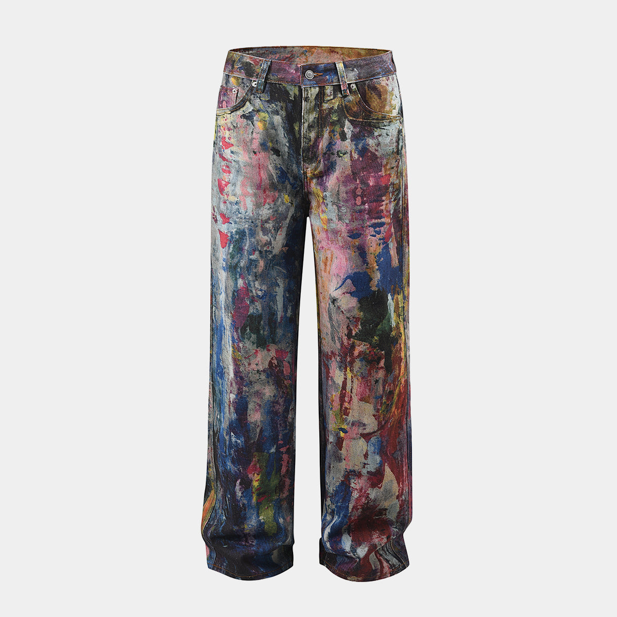 Multicolor Paint Splash | Denim Jeans - Santo 