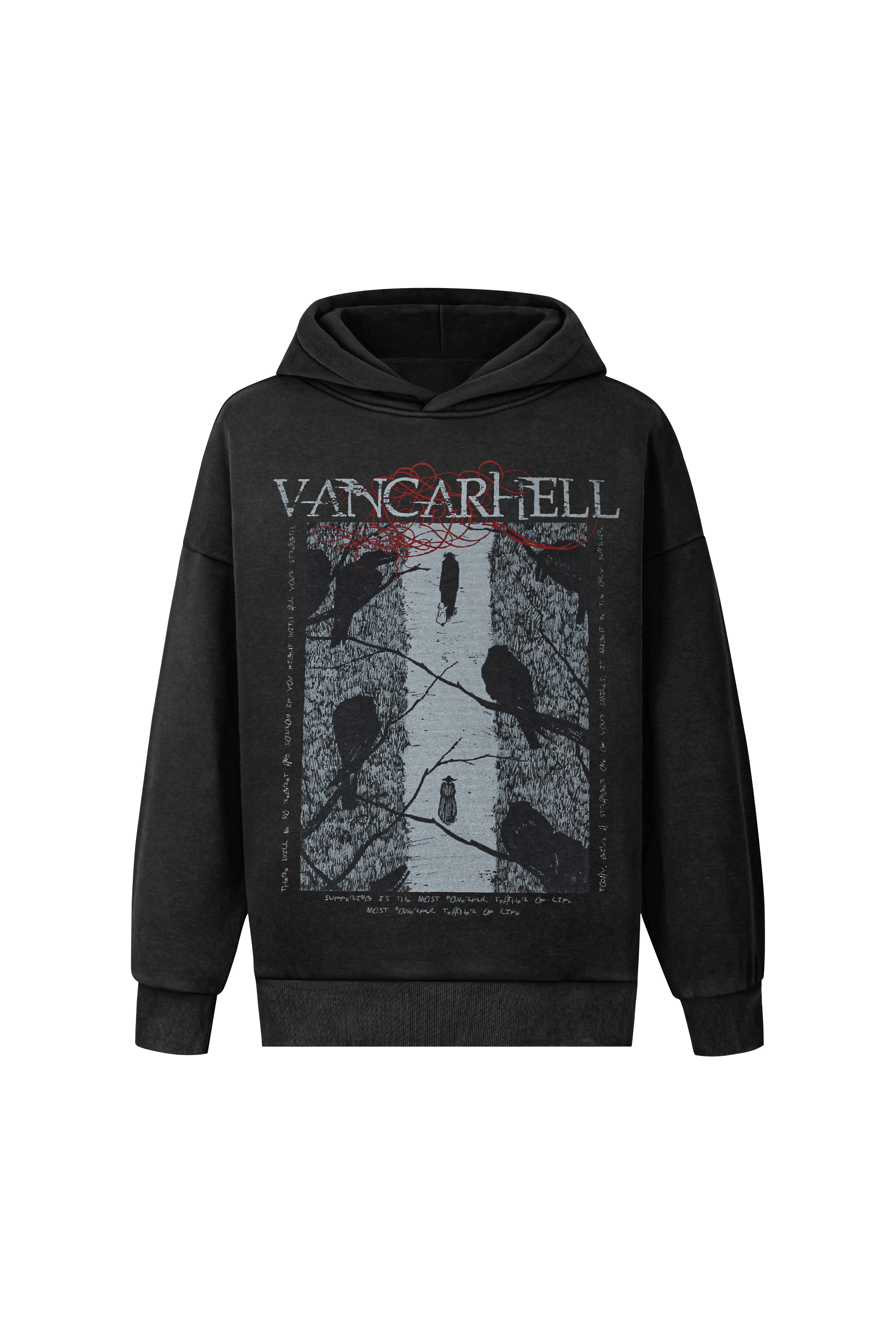 Vancarhell | Gothic Graphic Statement Hoodie