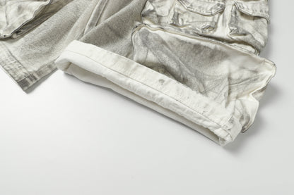 Multi-Pocket | Washed Cargo Shorts - Santo 