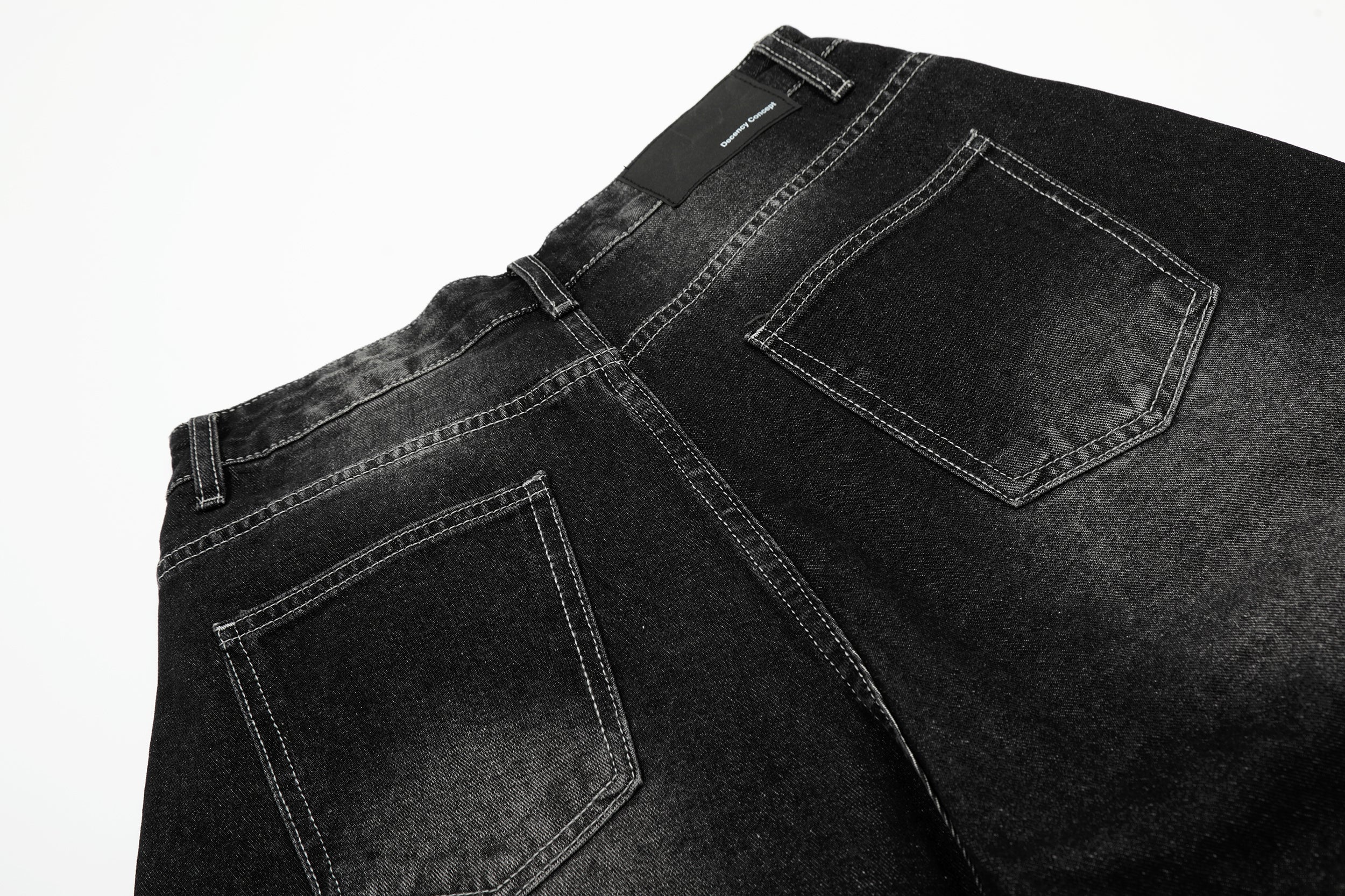 Unisex Wide-Legged Patchwork Shorts | Distressed Denim