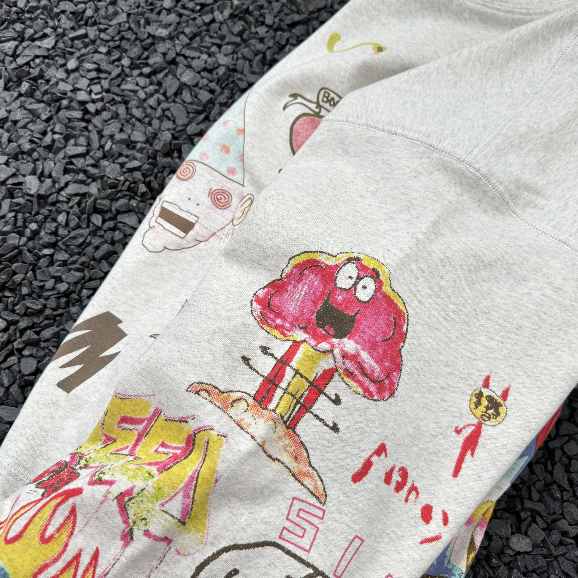 Graffiti Icon Print | Washed Hoodie - Santo 