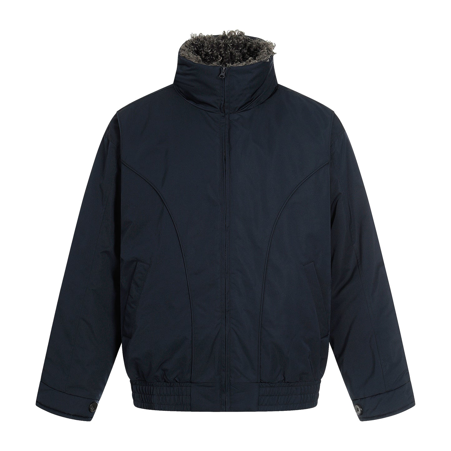Fleece-Lined | Stand Collar Jacket