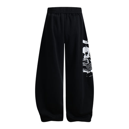 Stage Riot | Wide-Leg Printed Drawstring Pants