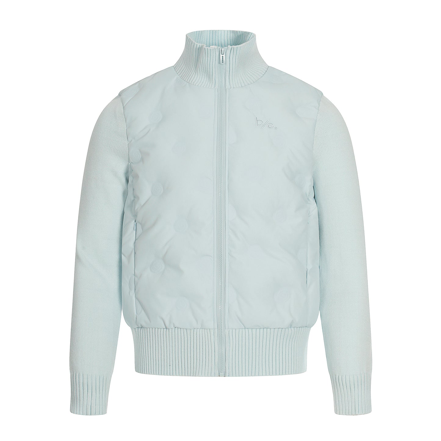 Cloud Shell | Knit-Sleeve Bubble Zip Jacket - Santo 