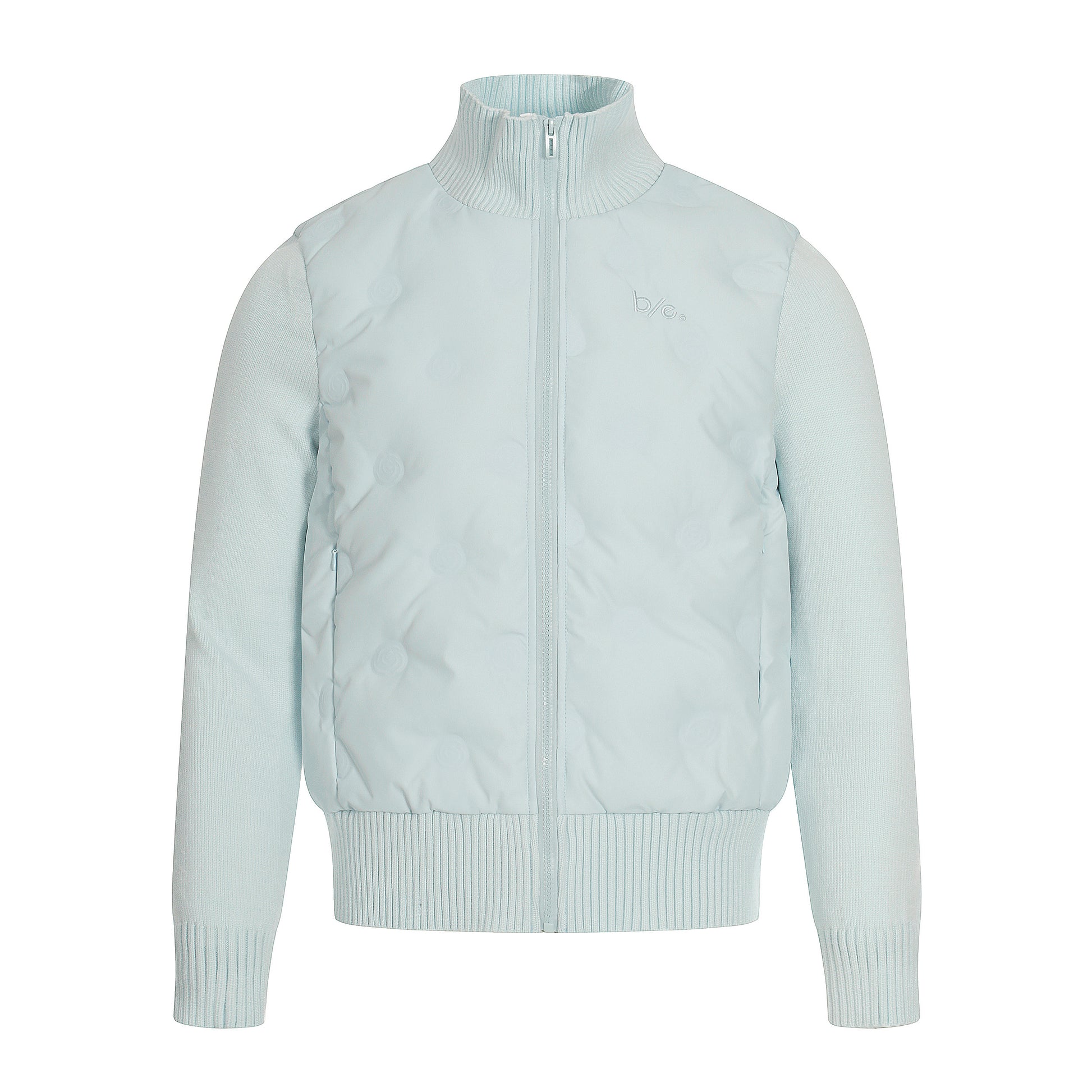 Cloud Shell | Knit-Sleeve Bubble Zip Jacket - Santo 