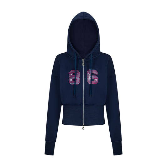 86 Zip Hoodie – Sporty Cropped Fit