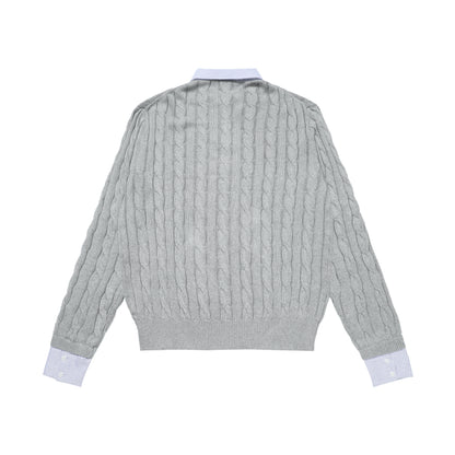 Fuzzy Pup | Dog Sweater with Colorful Knit Scarf