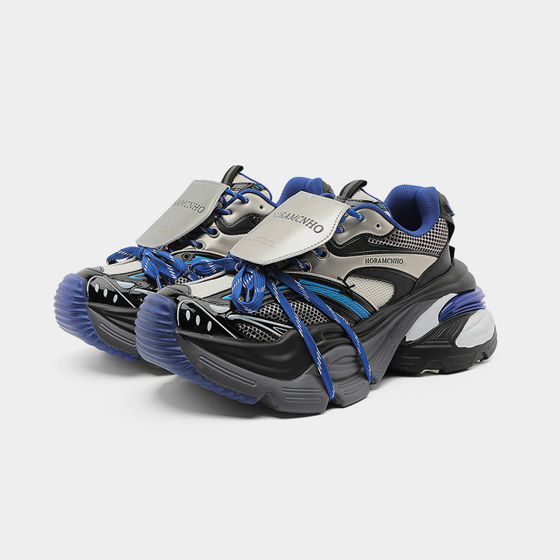 Aero | Blue Platform Running Sneakers