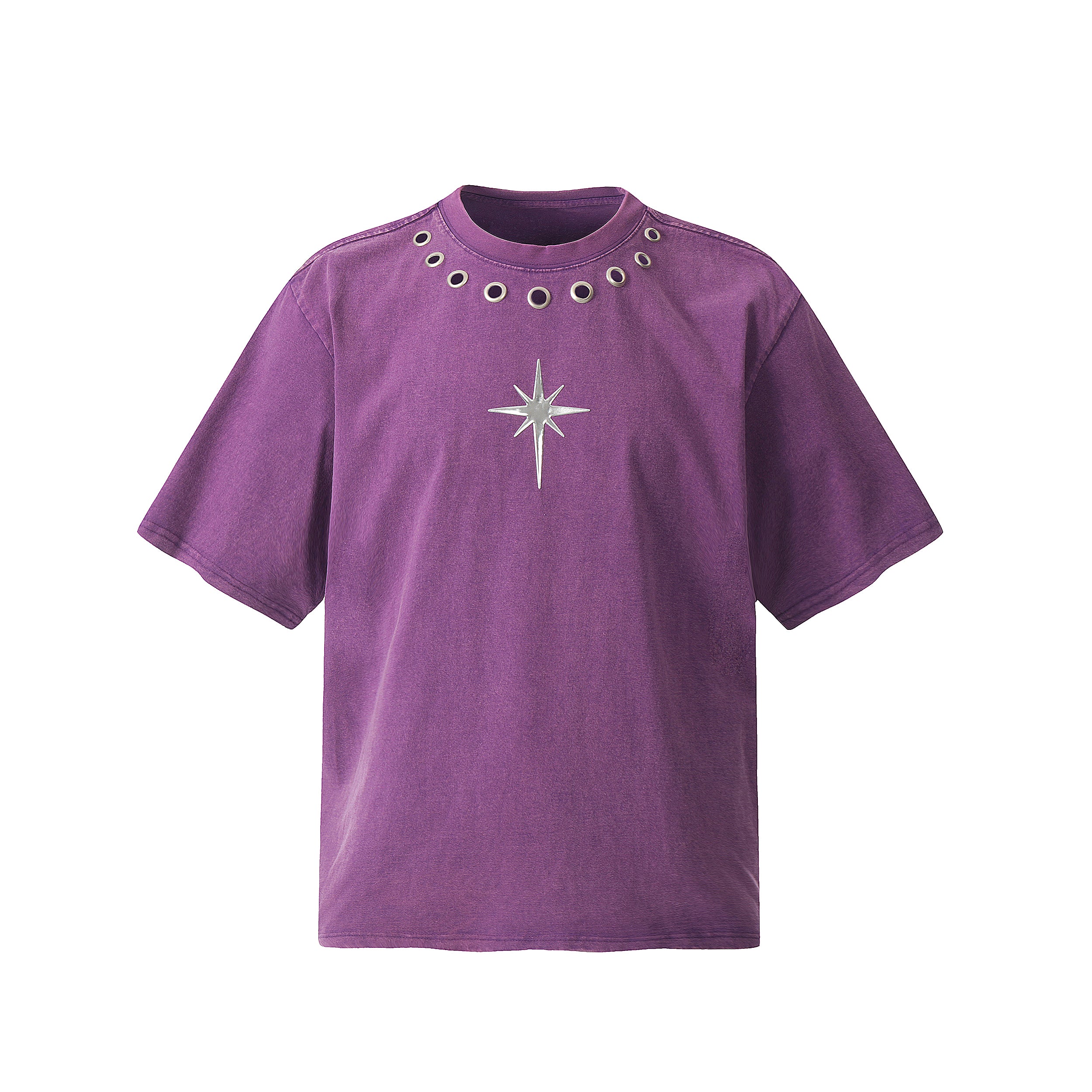 "Reflective Star" Washed T Shirt - Santo 